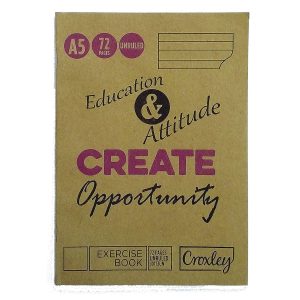 Croxley Exercise Bk A5 72pg Unruled