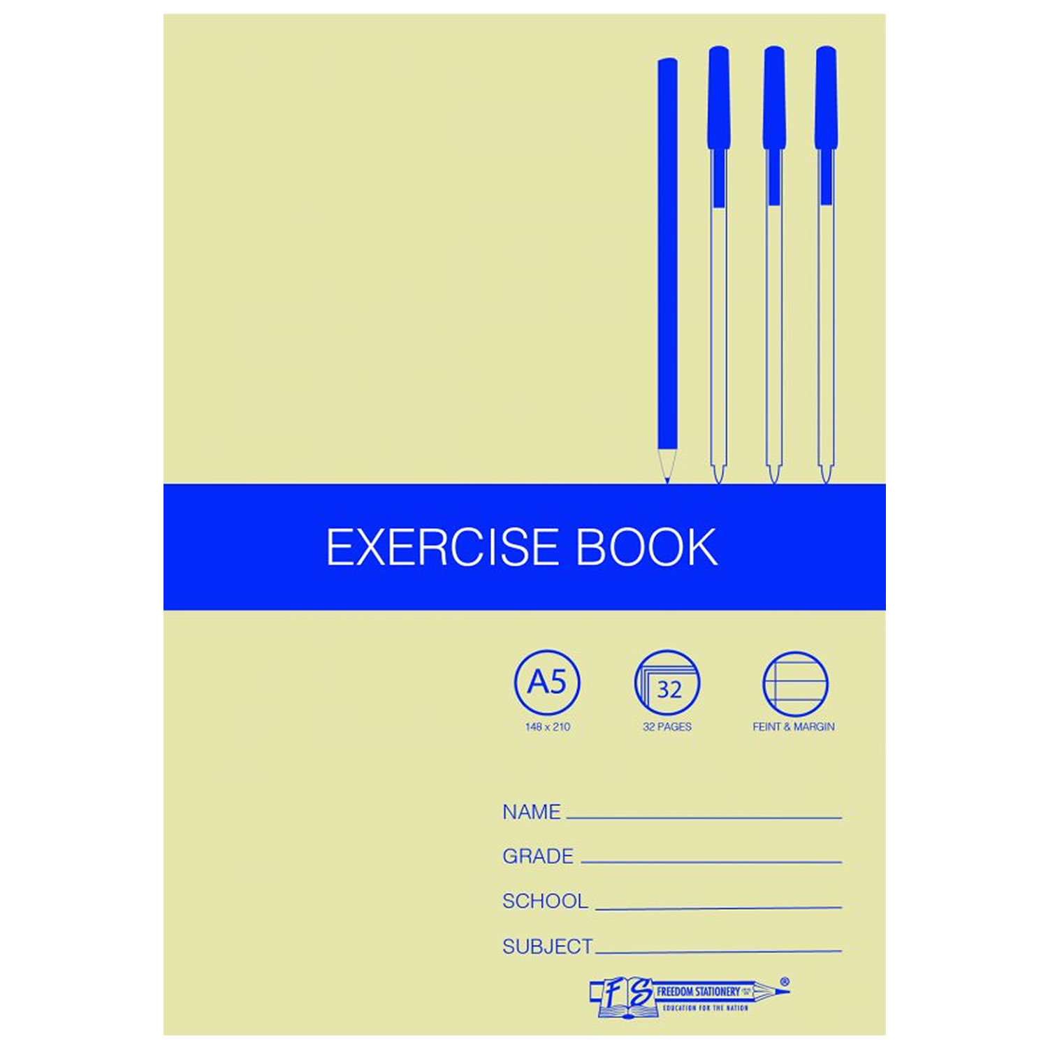 Freedom Exercise Book A5 72pg F/M