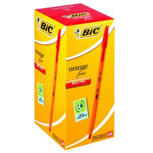 BIC Orange Ballpoint Pen Fine Red
