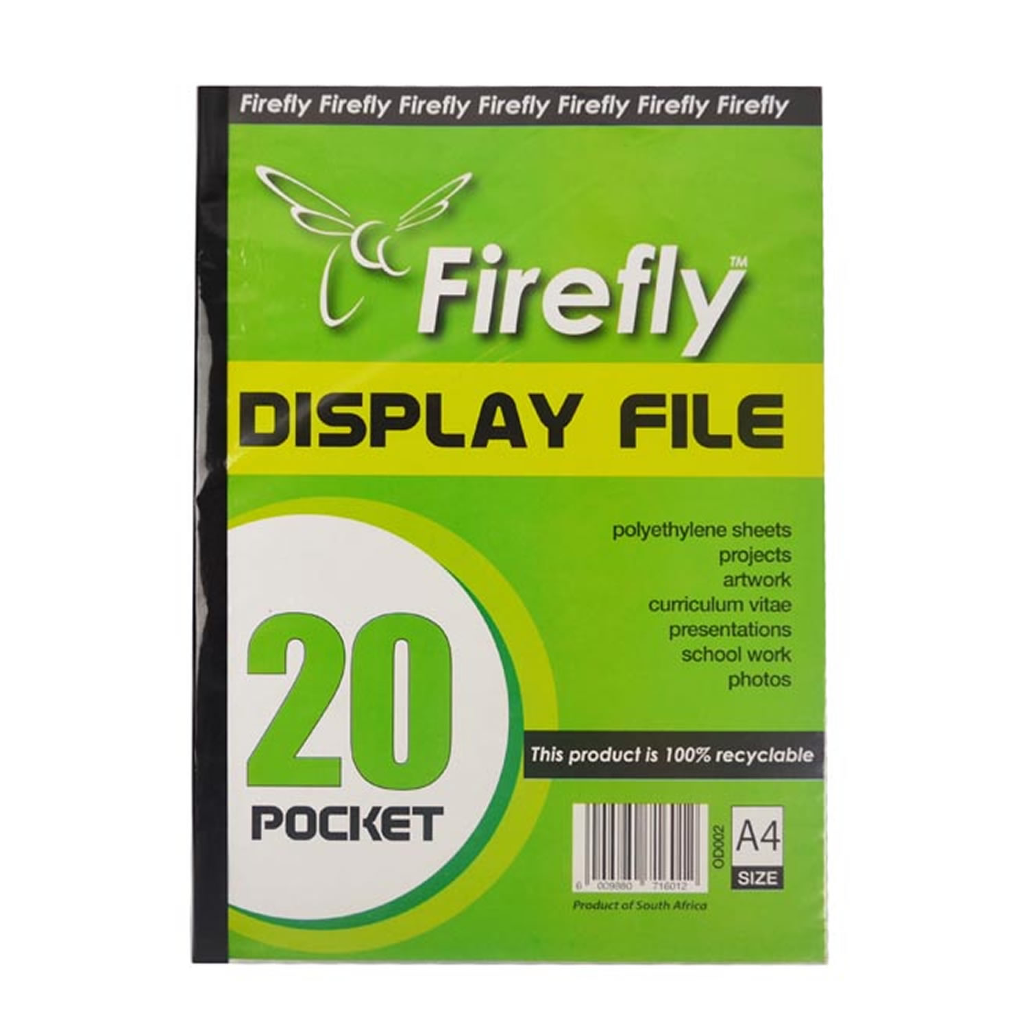 Firefly File A4 20 Pocket