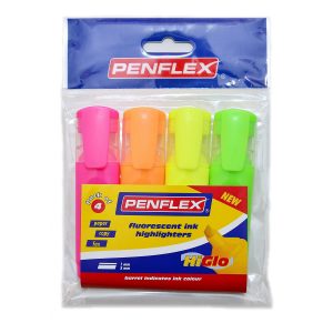 Penflex Highlighter Wallet of 4