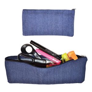 Pencil Bag 33cm Denim