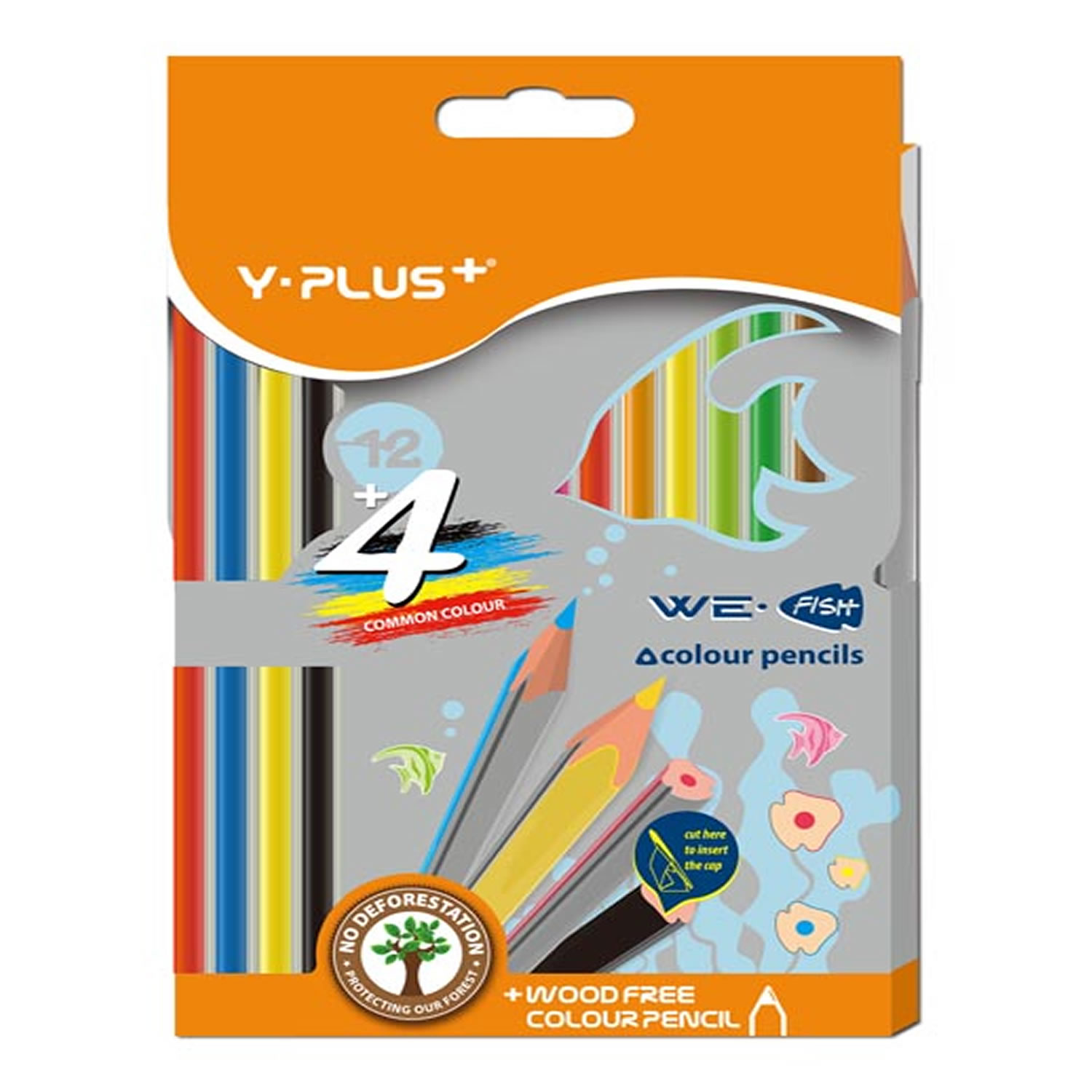 Y+ We Fish Pencil Crayons 12's