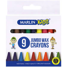 Marlin Jumbo Wax Crayons C9