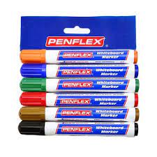 Penflex Whiteboard Markers Wallet of 6