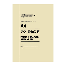 Freedom Exercise Book A4 72pg F/M Speckled