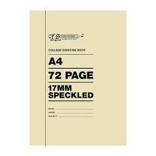 Freedom Exercise Book A4 72pg 17mm Speckled