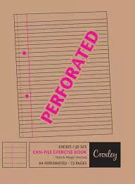 Croxley Exercise Book A4 72pg F&M - Punched & Perforated