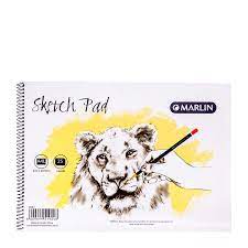 Marlin A4L Sketch Pad 25p Spiral Bound