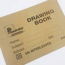 Powerstar Drawing Bk A4L 24pg Tissue